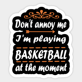 Basketball basketball player gift wicker Sticker